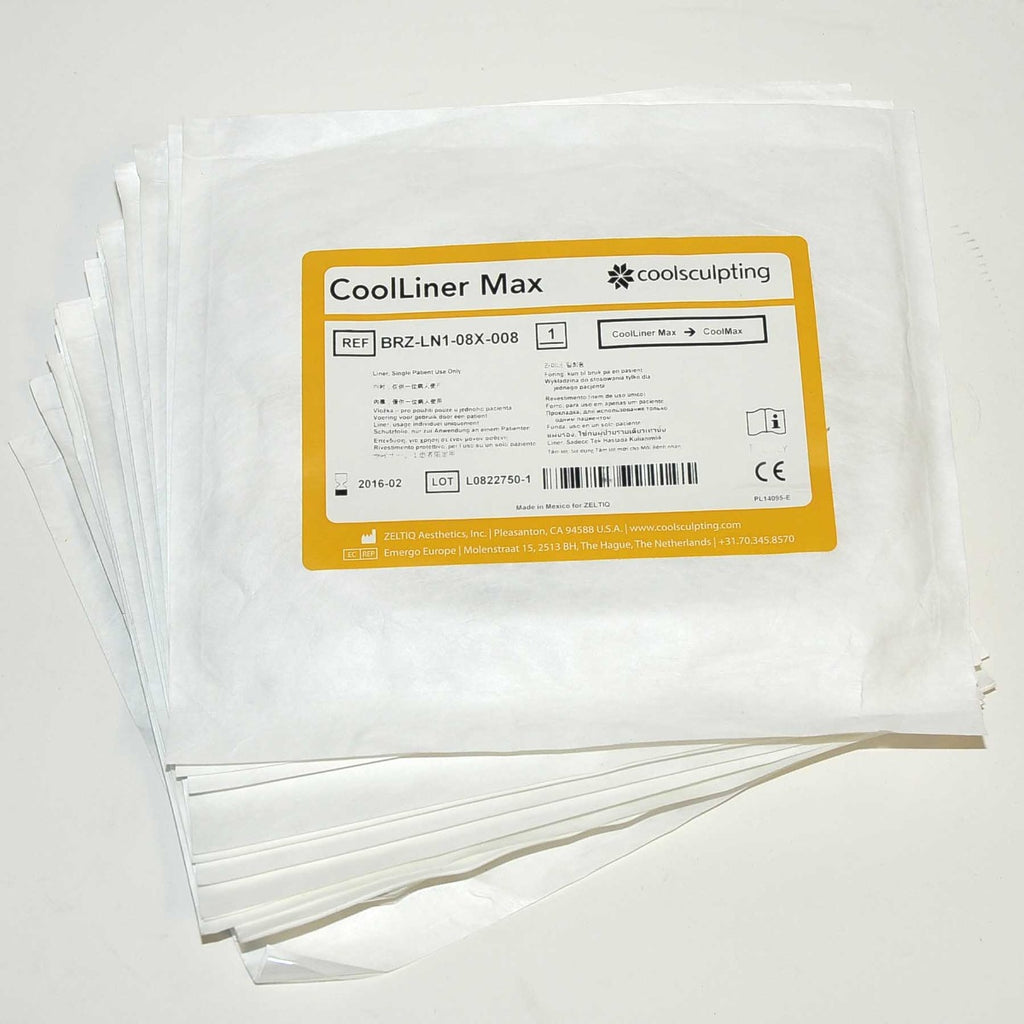 Zeltiq CoolSculpting CoolLiner Cool Max CoolMax Liner BRZ-LN1-08X-008 2/16 x16Pc