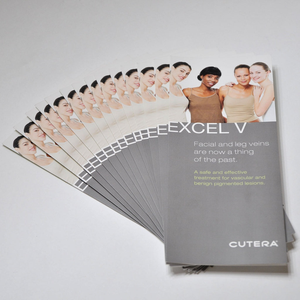 Cutera Excel V Laser BROCHURE Facial Leg Veins Office Marketing Patient ExcelV