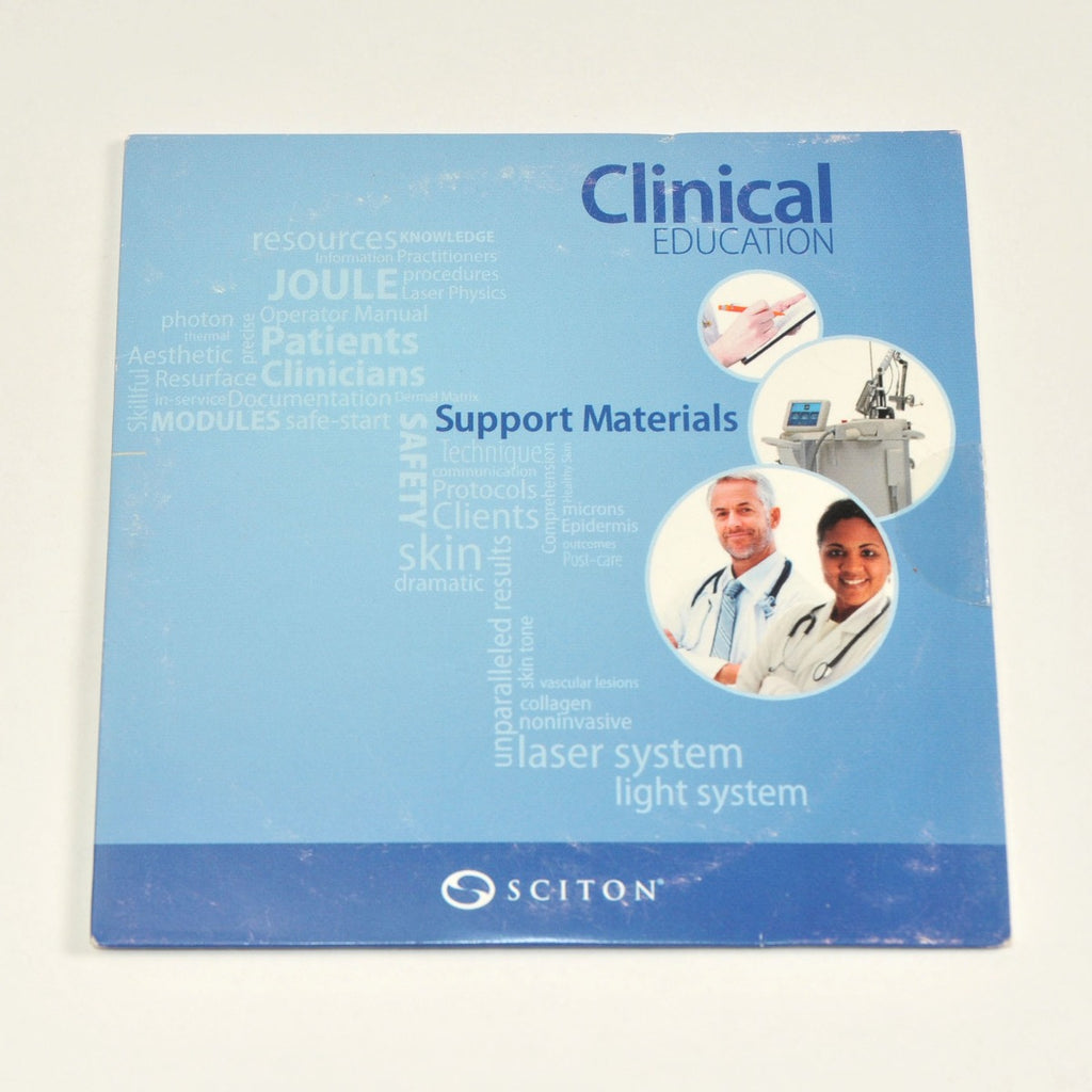 Sciton CLINICAL EDUCATION SUPPORT MATERIALS CD Laser Light System Modules Joule