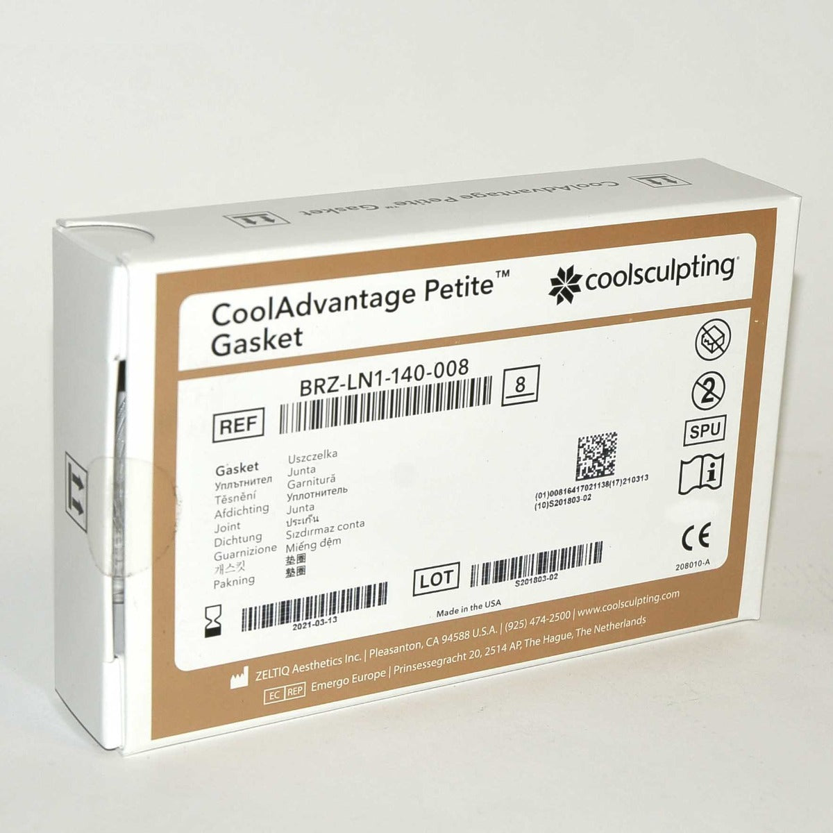 Zeltiq CoolSculpting CoolAdvantage Petite Gasket BRZ-LN1-140-008 x8Pcs Exp 03/21