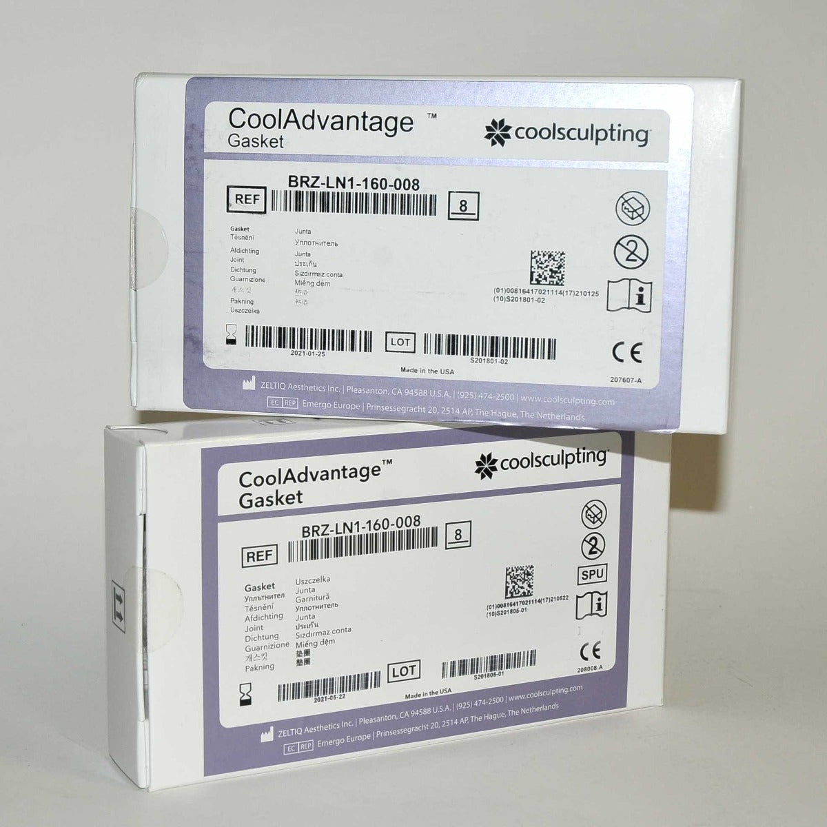 ZELTIQ CoolSculpting CoolAdvantage Gasket BRZ-LN1-160-008 x16Pcs Exp 01/2021