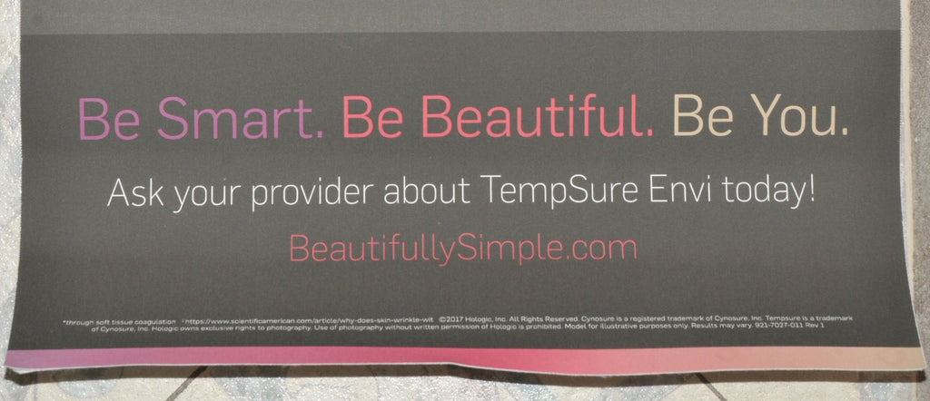 Cynosure TempSure ENVI RF Window Wall Banner Office Marketing Advertising