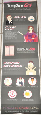 Cynosure TempSure ENVI RF Window Wall Banner Office Marketing Advertising