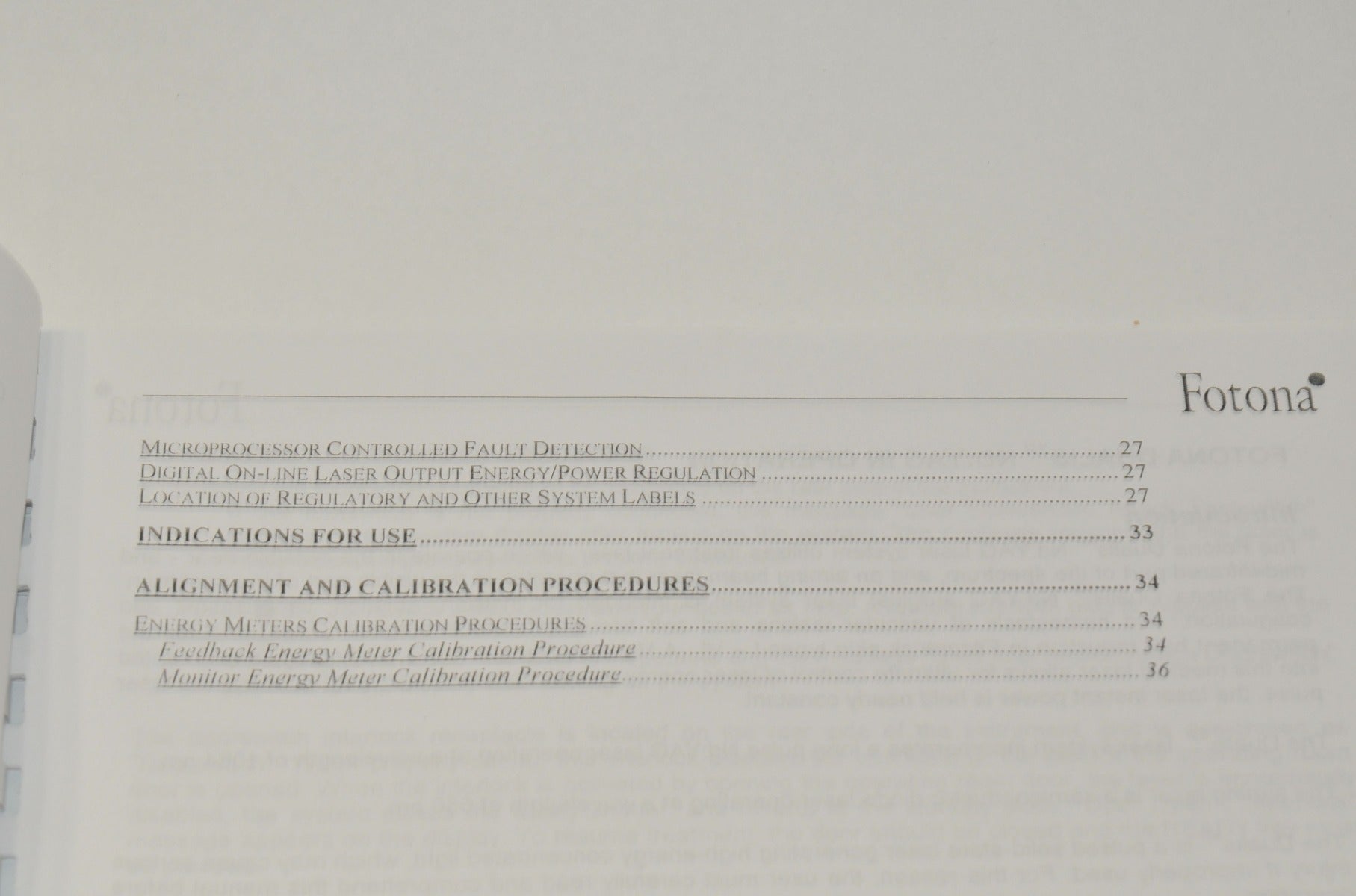 Fotona Dualis Nd YAG Medical Laser Products Operator Manual User Guide M001-9F