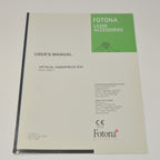 Fotona USER MANUAL Optical Handpiece R30 Dualis XP Twinlight Fidelis R 30 Nd YAG