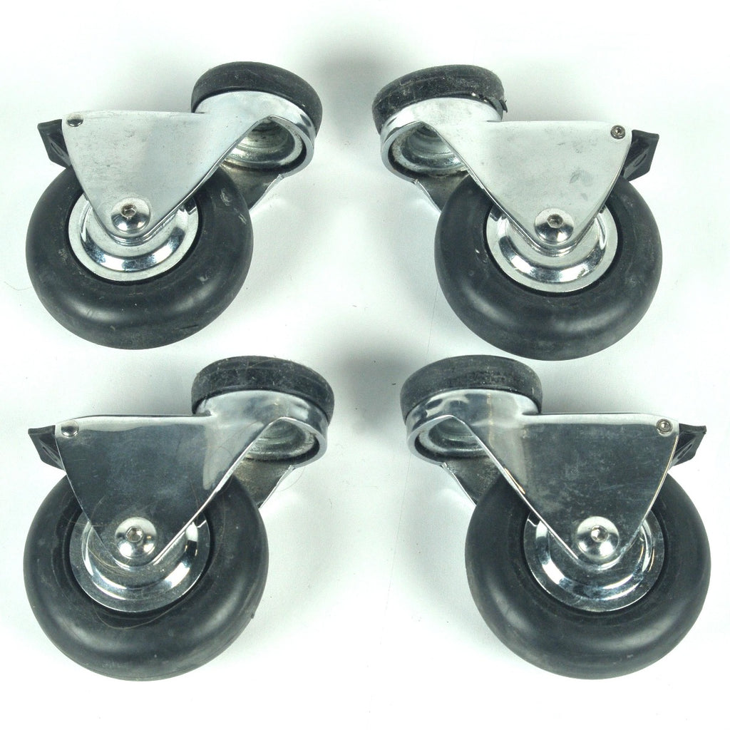 Cutera Xeo CoolGlide Laser Locking Swivel Wheels Rolling Castors Heavy Duty x4Pc