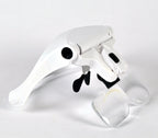 Head Mount Magnifying Glass Eyewear LED Light 5 Lens Glasses Free Magnifier
