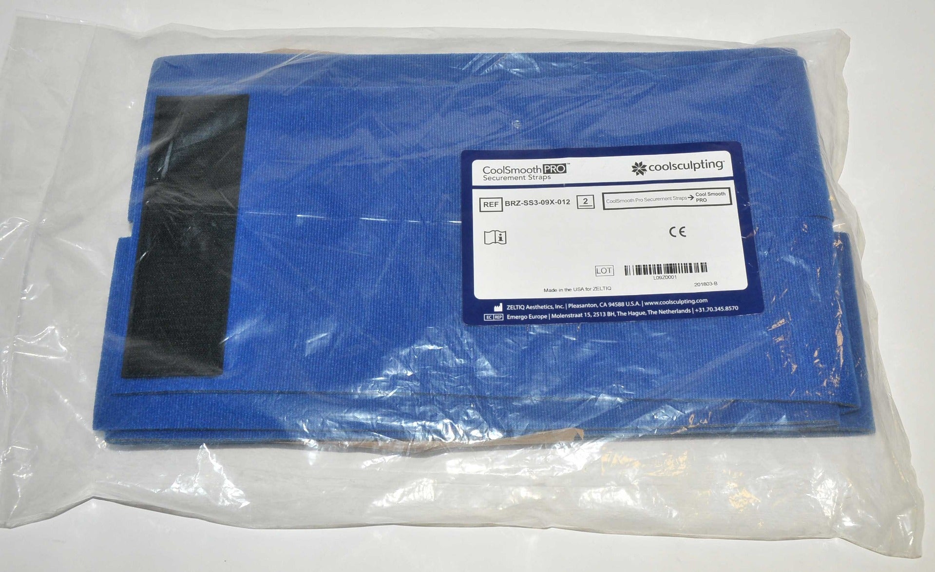 Zeltiq CoolSculpting CoolSmooth Pro Securement Straps BRZ-SS3-09X-012 (x2 Pcs)