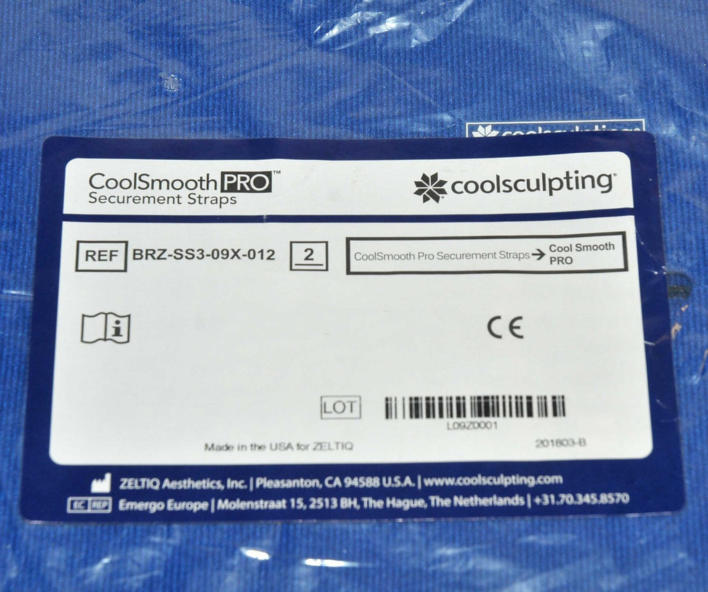 Zeltiq CoolSculpting CoolSmooth Pro Securement Straps BRZ-SS3-09X-012 (x2 Pcs)