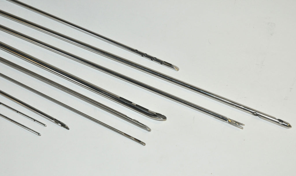 Cannulae Instrument Fat Suction Tools Cannula Handpiece Tips Probes x9Pcs
