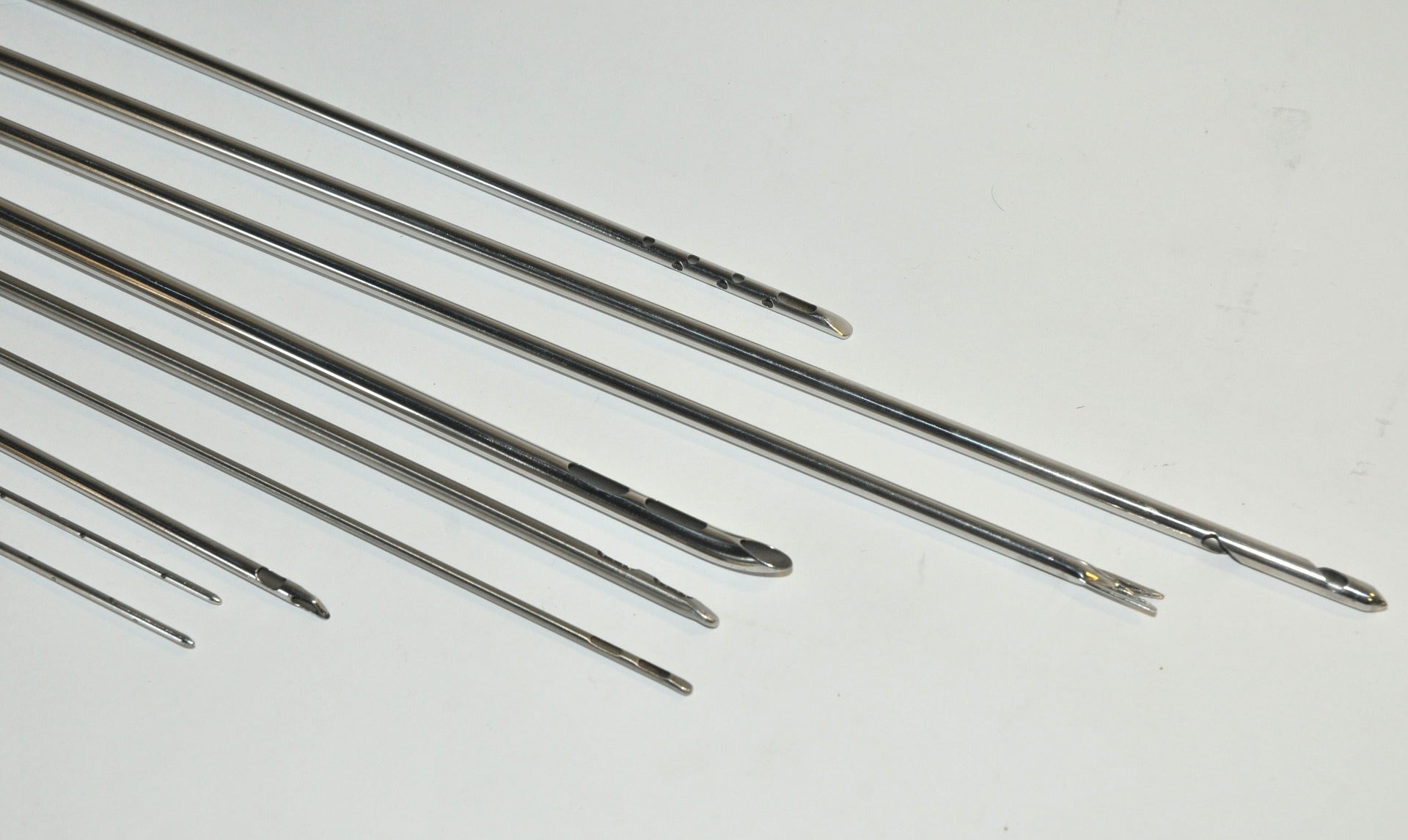 Cannulae Instrument Fat Suction Tools Cannula Handpiece Tips Probes x9Pcs
