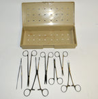 Stainless Steel Surgical Tool Instrument Forceps Clamp Tongue Tweezers Scissors
