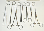 Stainless Steel Surgical Tool Instrument Forceps Clamp Tongue Tweezers Scissors