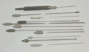 Cannulae Instrument Fat Suction Tools Cannula Handpiece Handle Tip Probes x12Pcs