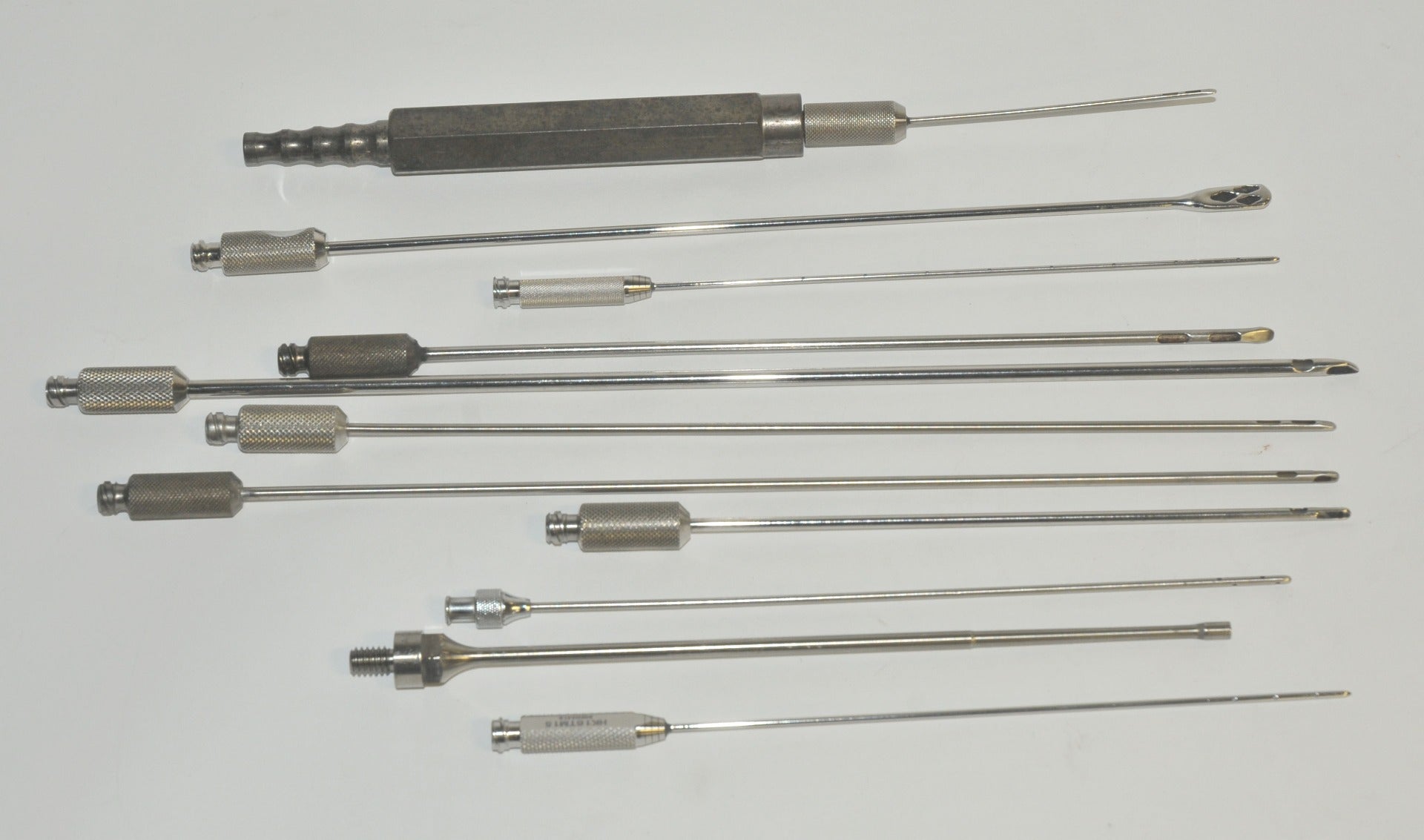 Cannulae Instrument Fat Suction Tools Cannula Handpiece Handle Tip Probes x12Pcs