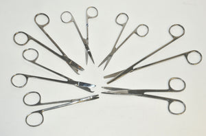 Stainless Steel Surgical Instrument Scissors Cutters Autoclavable LOT x7 Pcs