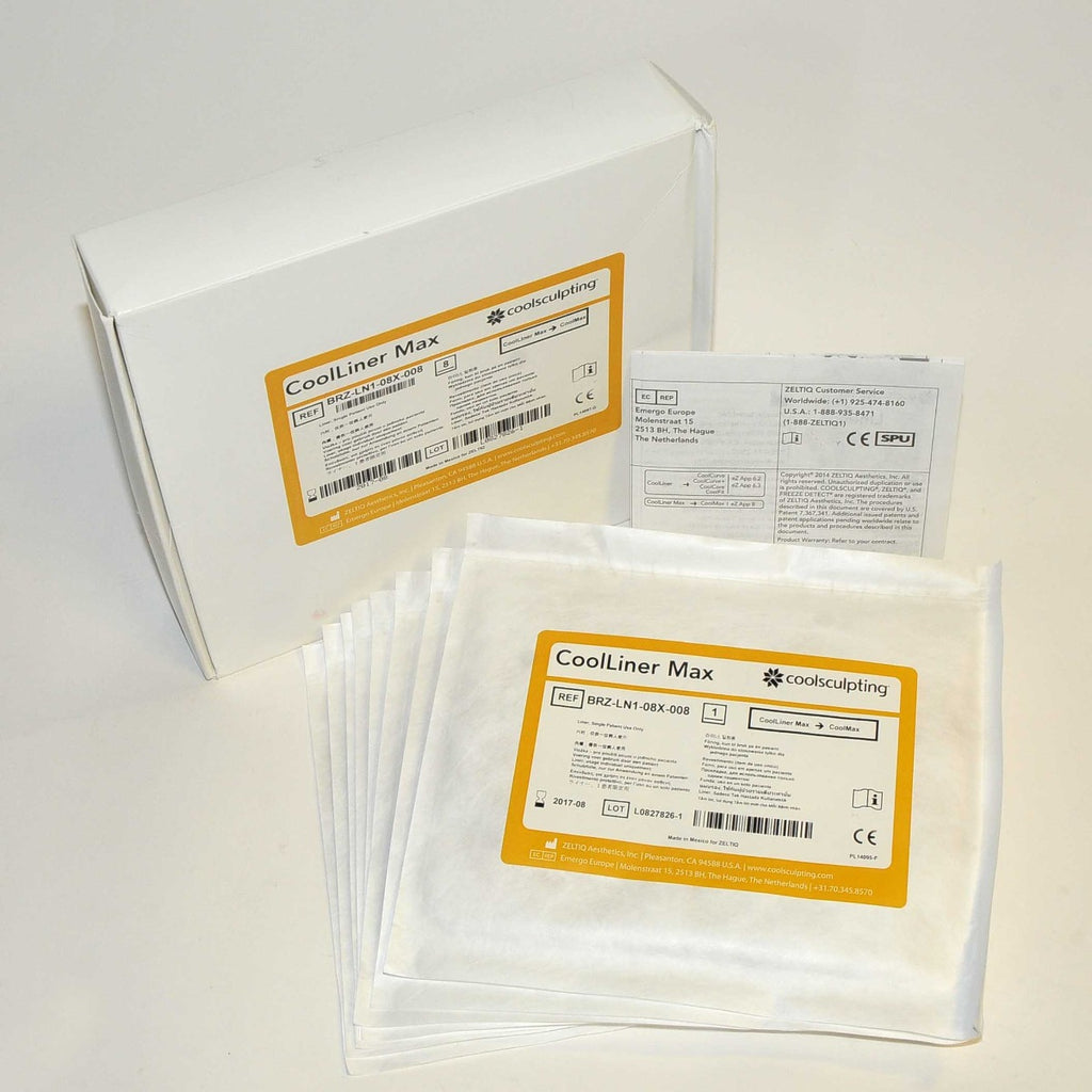 Zeltiq CoolSculpting CoolLiner CoolMax Liner BRZ-LN1-08X-008 8/17 x8Pcs Cool Max