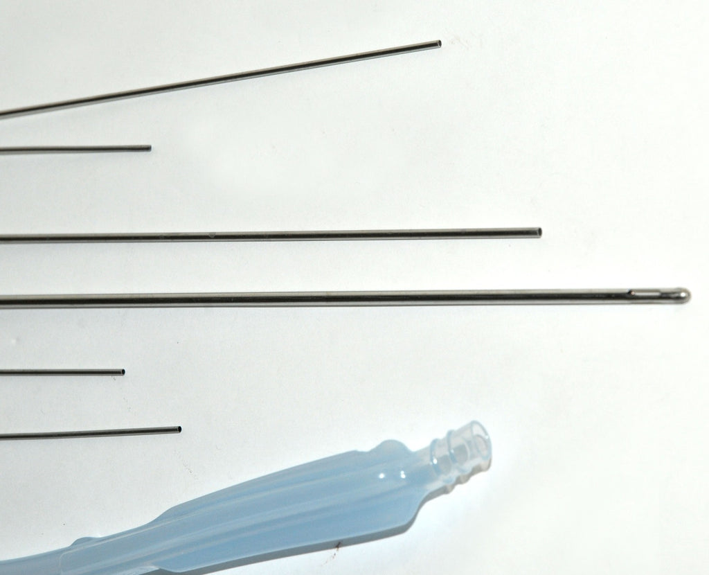 Cannulae Threaded Aspiration Suction Forcep Hemostat Cannula Handle Tip x7 Pcs