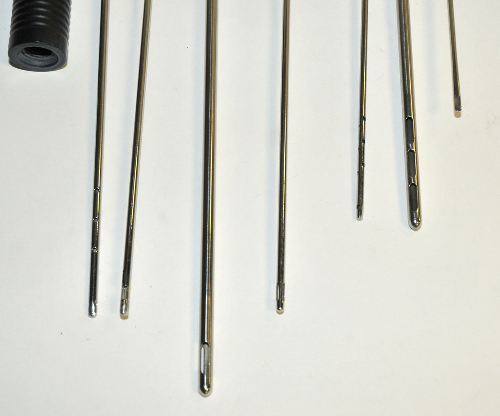 Cannulae Surgical Instrument Threaded Aspiration Suction Cannula Handle Tip x8Pc