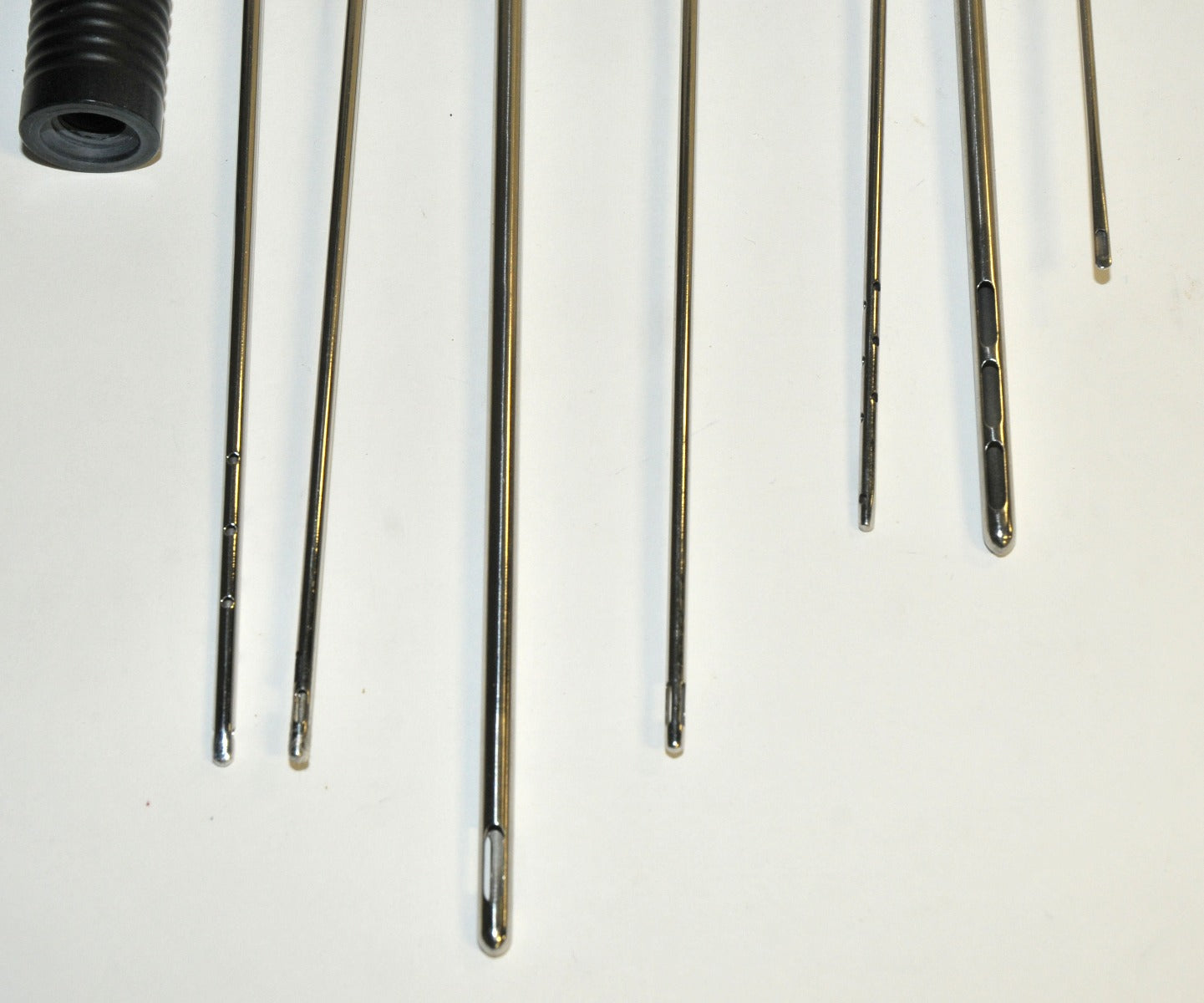 Cannulae Surgical Instrument Threaded Aspiration Suction Cannula Handle Tip x8Pc