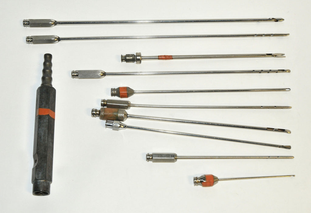 Cannulae Instrument Fat Suction Tools Cannula Handpiece Handle Tips x10 PC LOT