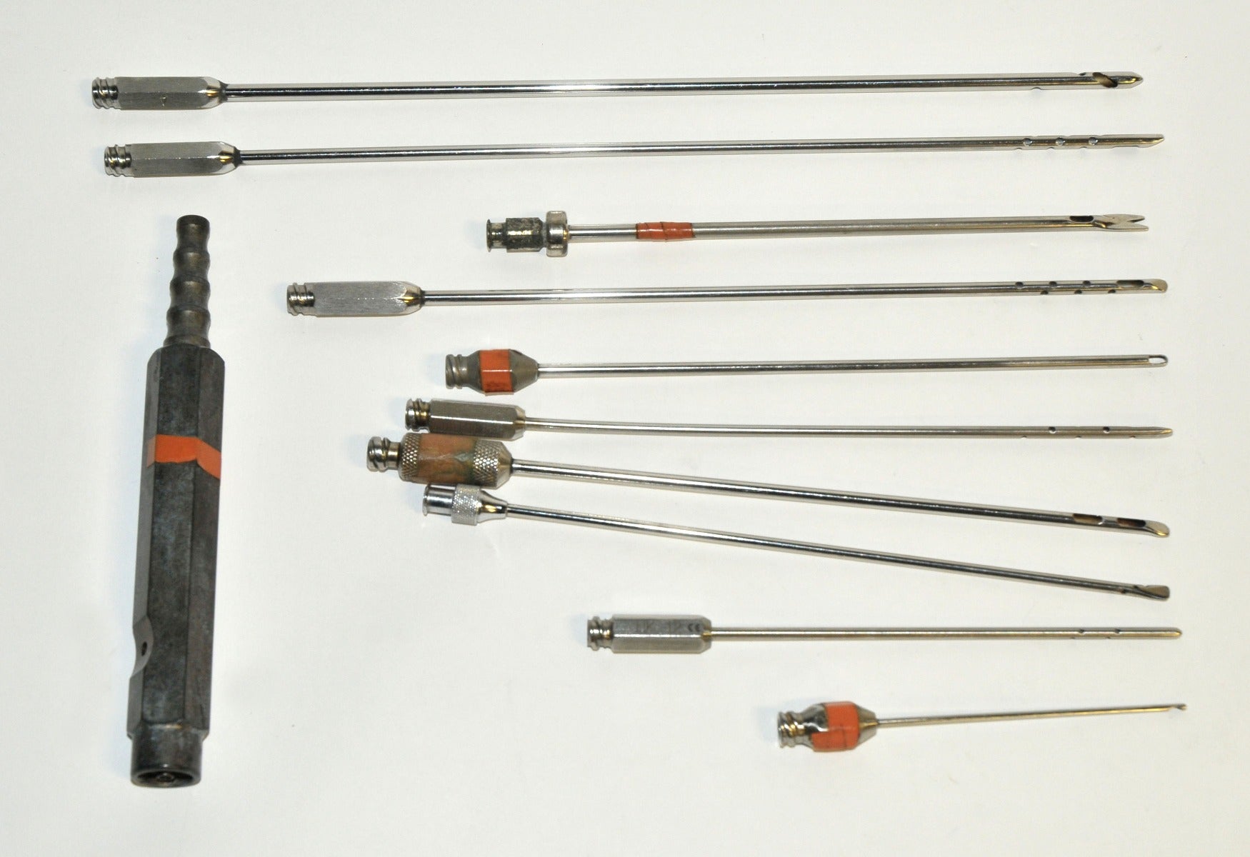 Cannulae Instrument Fat Suction Tools Cannula Handpiece Handle Tips x10 PC LOT