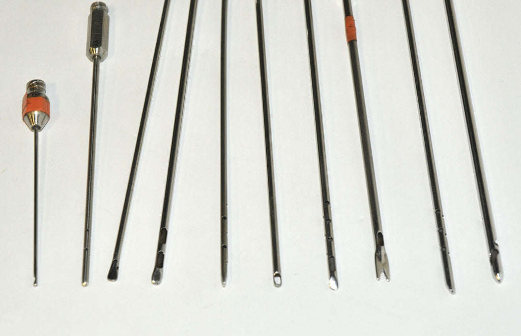 Cannulae Instrument Fat Suction Tools Cannula Handpiece Handle Tips x10 PC LOT