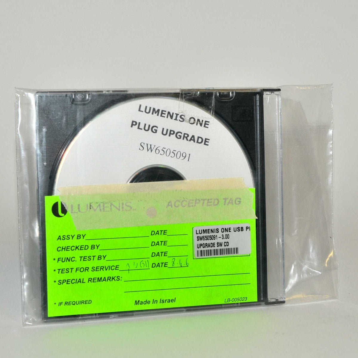 Lumenis ONE Laser Plug Upgrade SW6505091 3.00 SW CD Disc