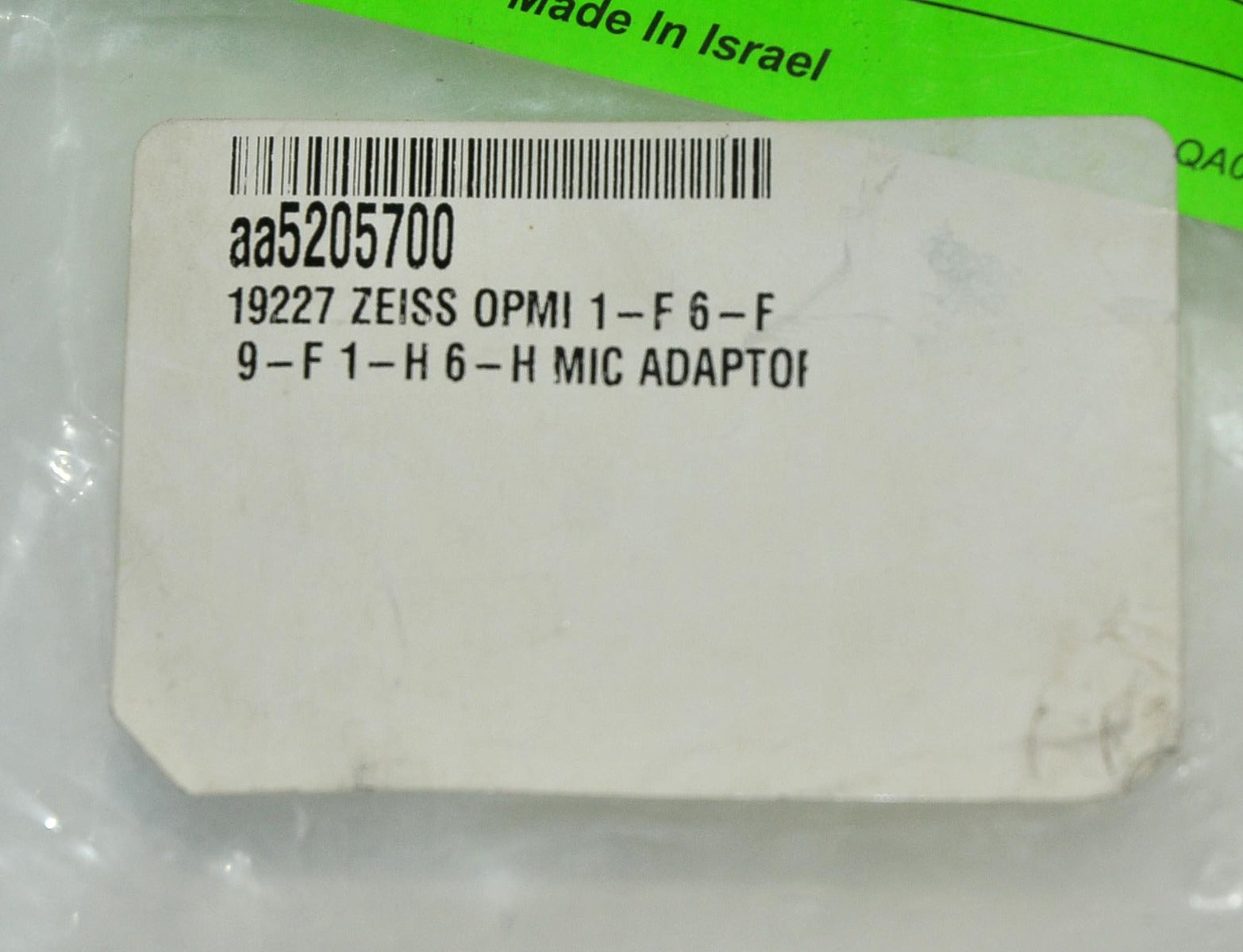Sharplan 712 Acuspot Micromanipulator Adapter Model 19227 To Zeiss Microscopes