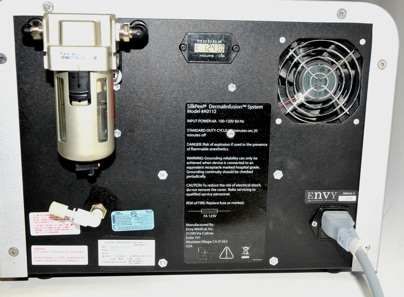 Envy Medical SilkPeel Dermalinfusion Silk Peel Standard Handpiece & Tips A0112