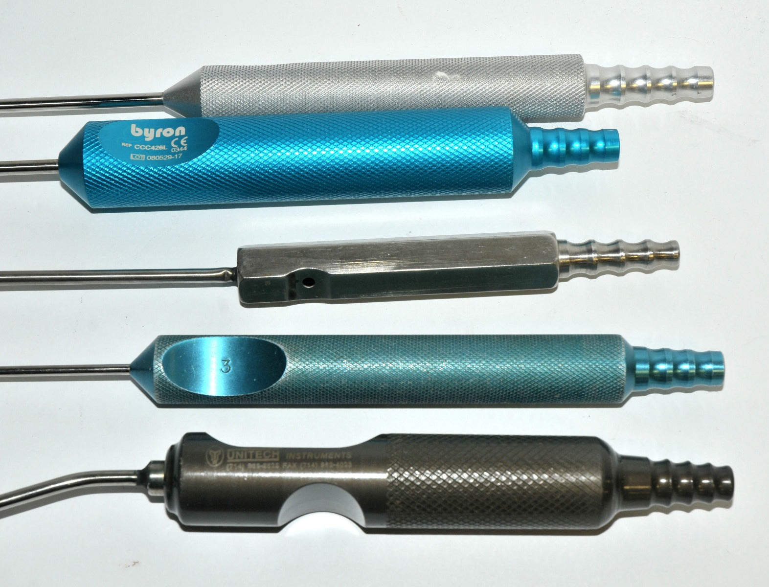 Cannulae Fixed Handle Large Surgical Instrument Aspiration Suction Cannula x5Pcs