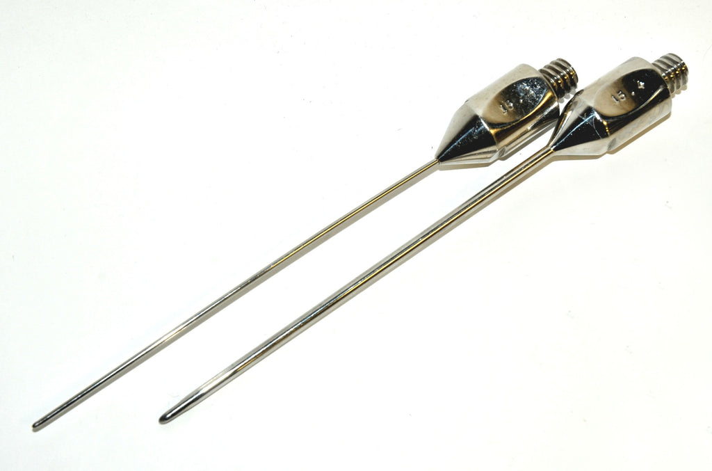 Cannulae Threaded 15.2 15.4 Surgical Instrument Aspiration Suction Cannula x2Pcs