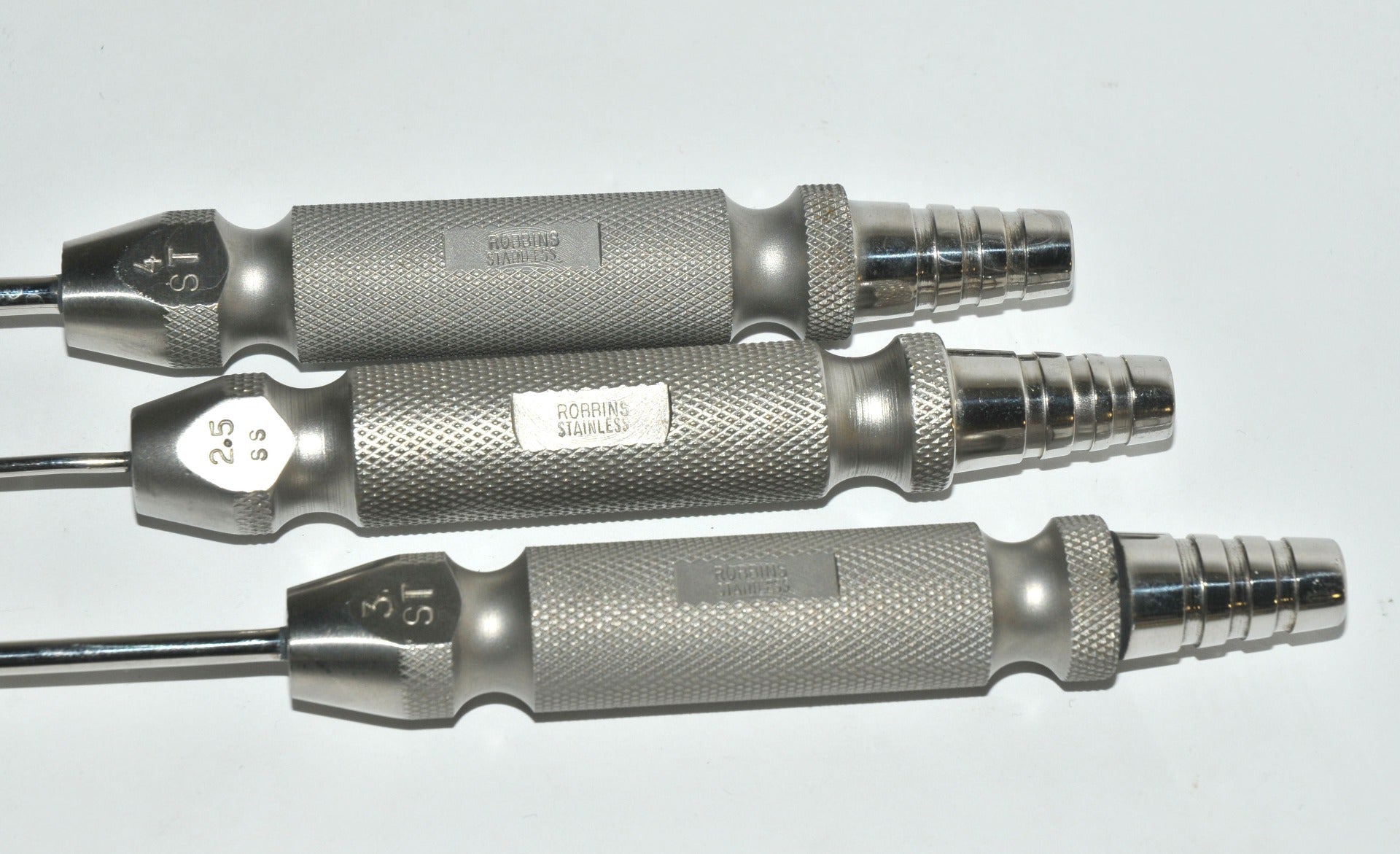 Cannulae Robbins Instruments Aspiration Suction Cannula Fixed Handle Tips Set x3