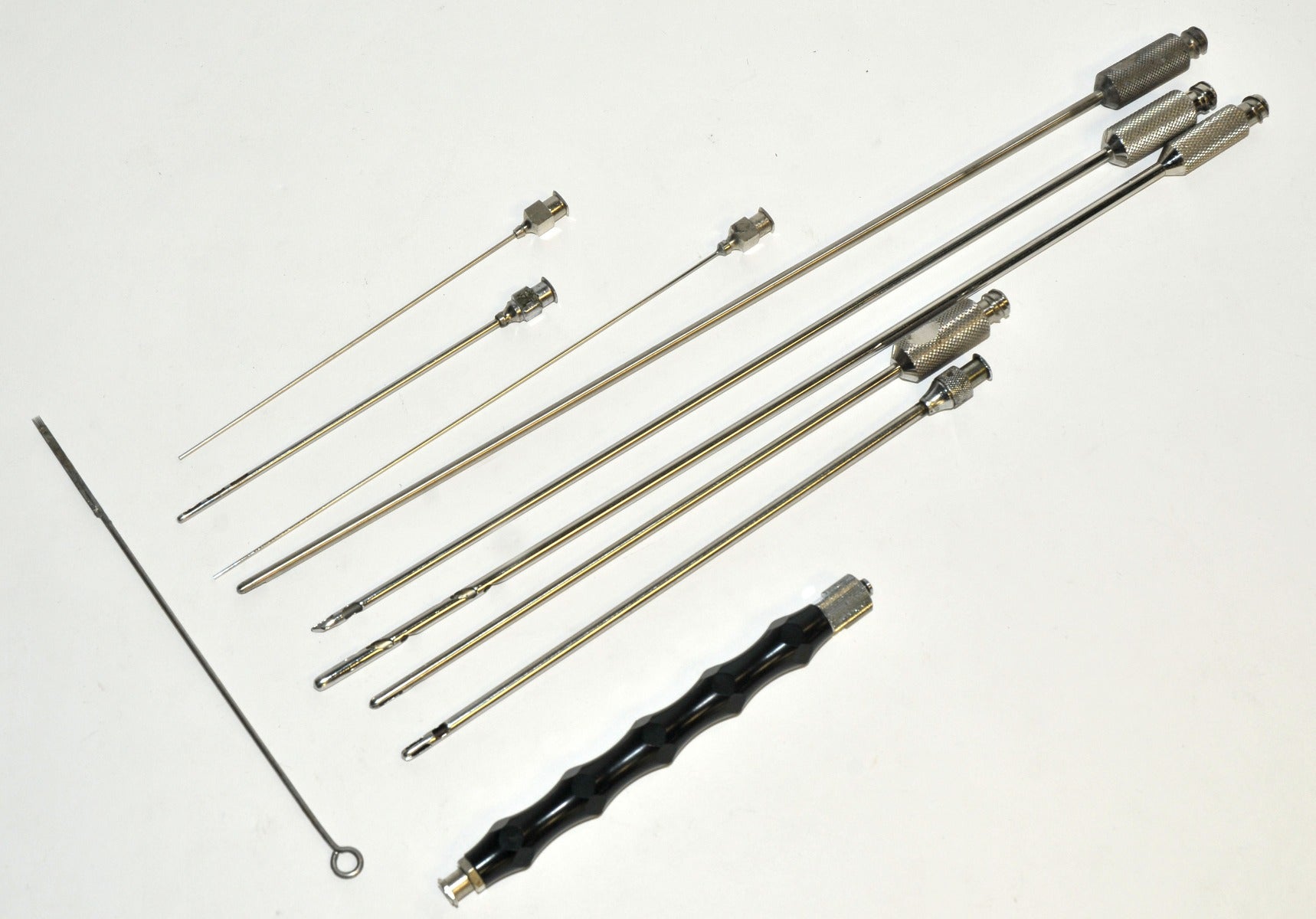 Cannulae Surgical Instrument Aspiration Suction Small Cannula Handle Tips x9 Pcs