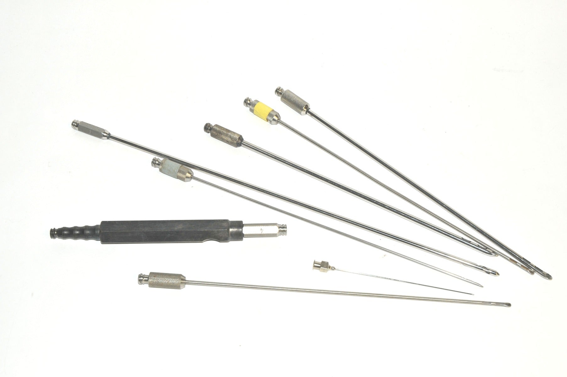 Cannulae Surgical Instrument Blunt Straight Small Cannula Handle Tips x8 Pcs