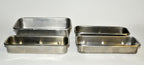 Lot Stainless Steel Surgical Metal Sponge Bowls Dish Pans Trays Surgery x4 Pcs