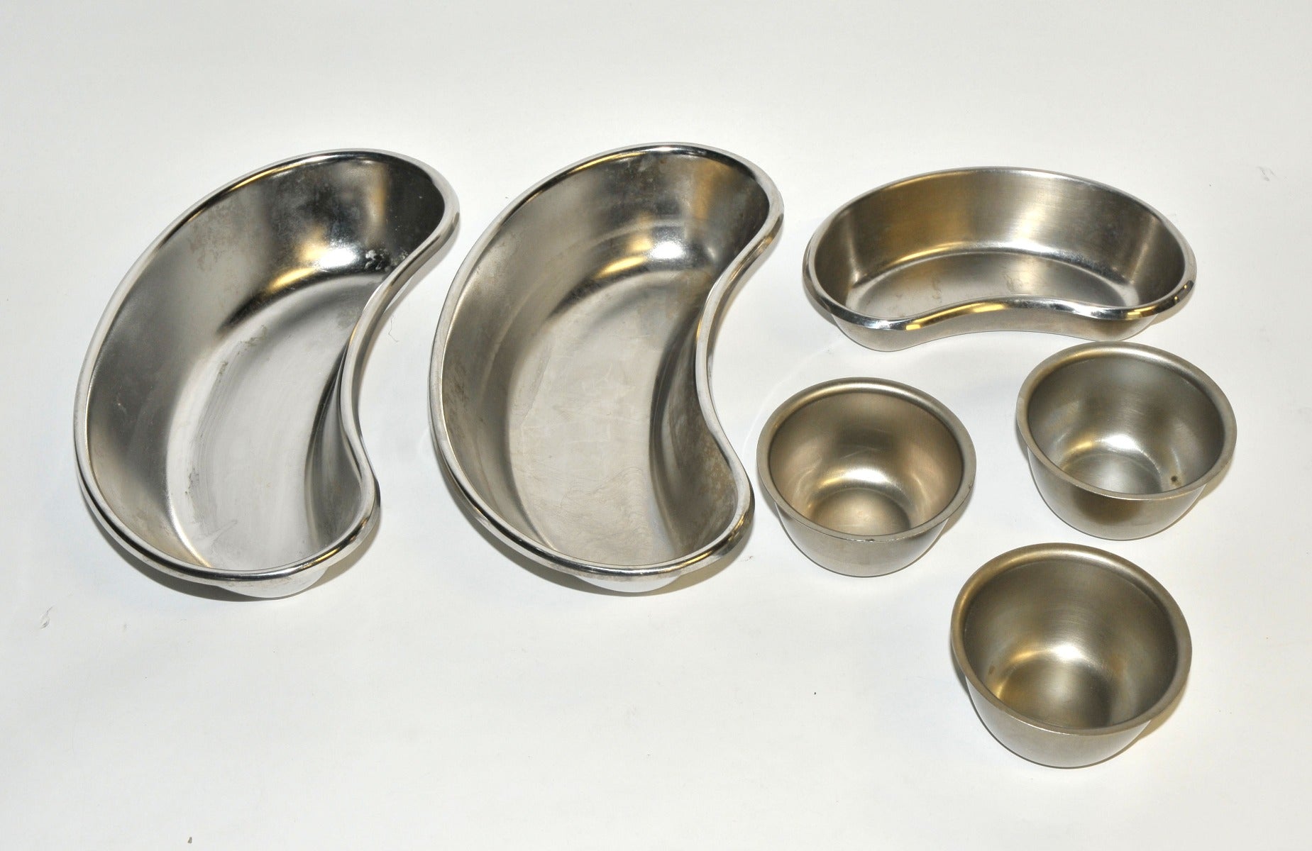 Lot Stainless Steel Surgical Metal Kidney Sponge Bowls Dish Surgical Tray x6 Pcs