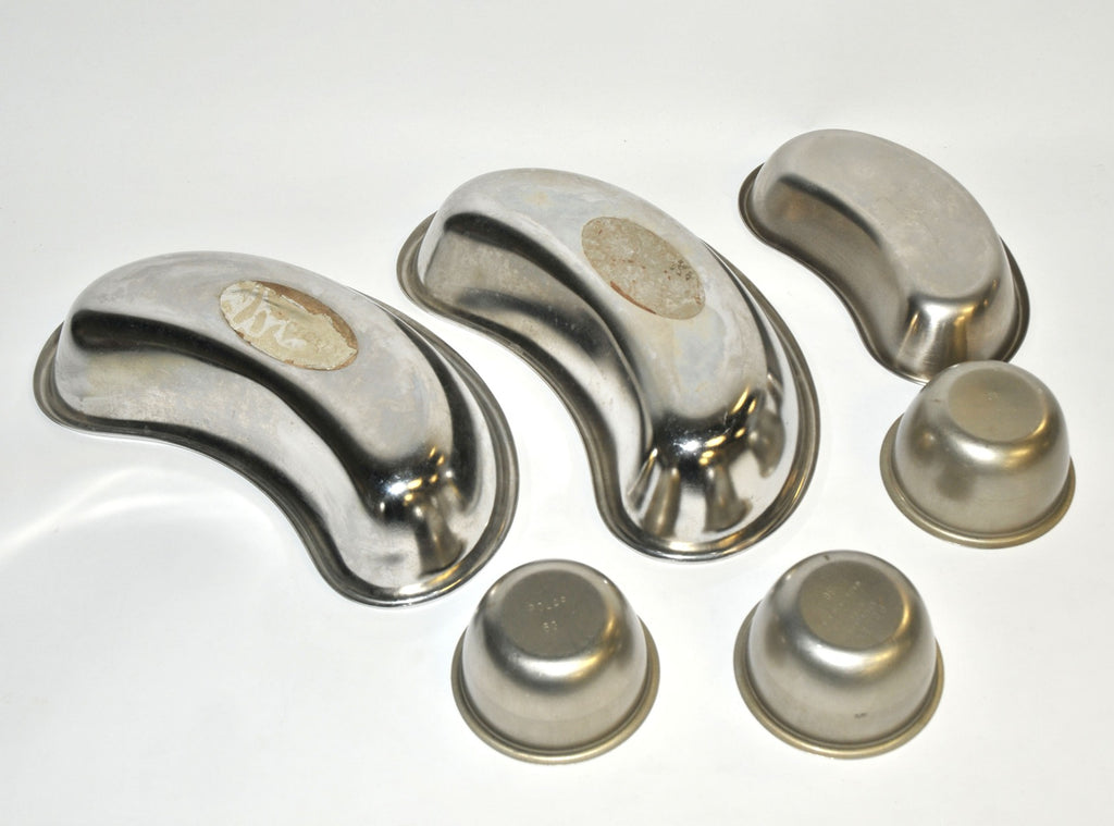 Lot Stainless Steel Surgical Metal Kidney Sponge Bowls Dish Surgical Tray x6 Pcs