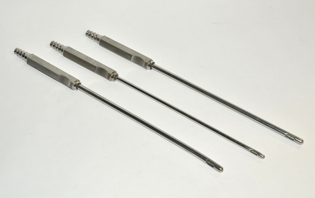 Cannulae MEDICALEX Instruments Aspiration Suction Cannula Fixed Handle Tip x3Pcs