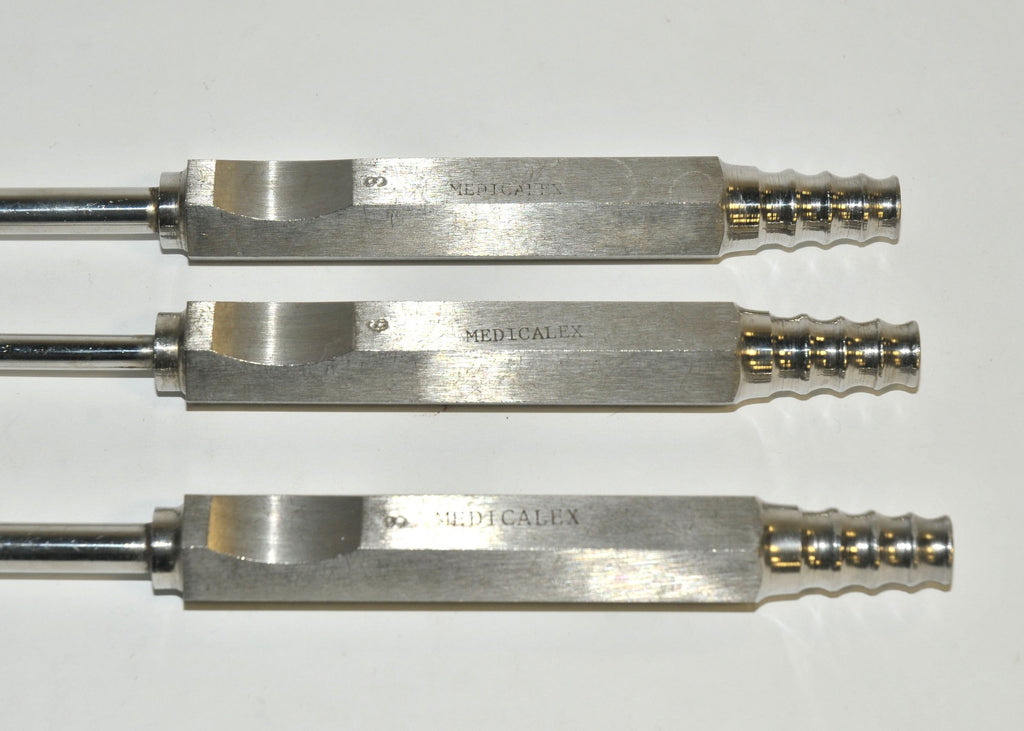 Cannulae MEDICALEX Instruments Aspiration Suction Cannula Fixed Handle Tip x3Pcs
