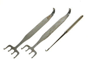 Snowden Pencer 88-1066 Skin Retractors Hook Stainless Steel Karl Storz Set x3Pcs
