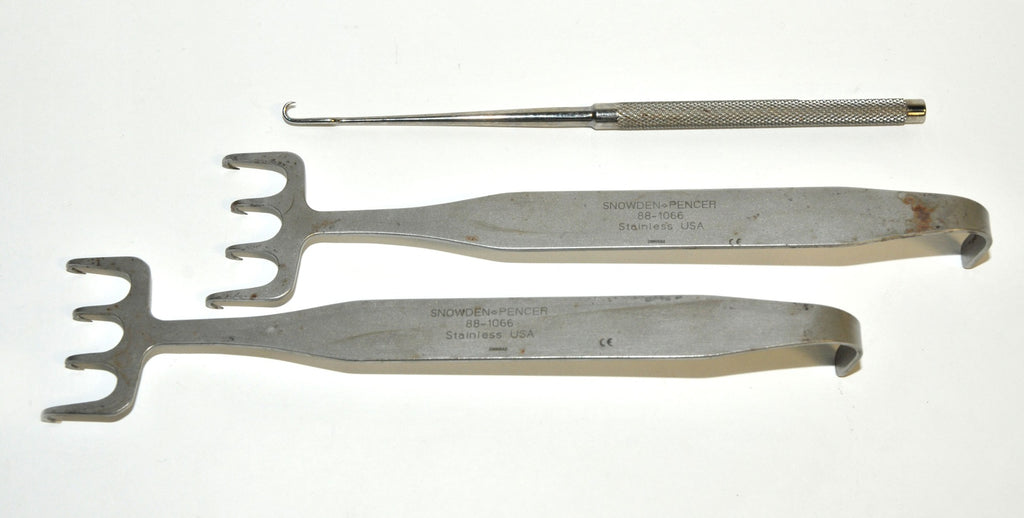 Snowden Pencer 88-1066 Skin Retractors Hook Stainless Steel Karl Storz Set x3Pcs