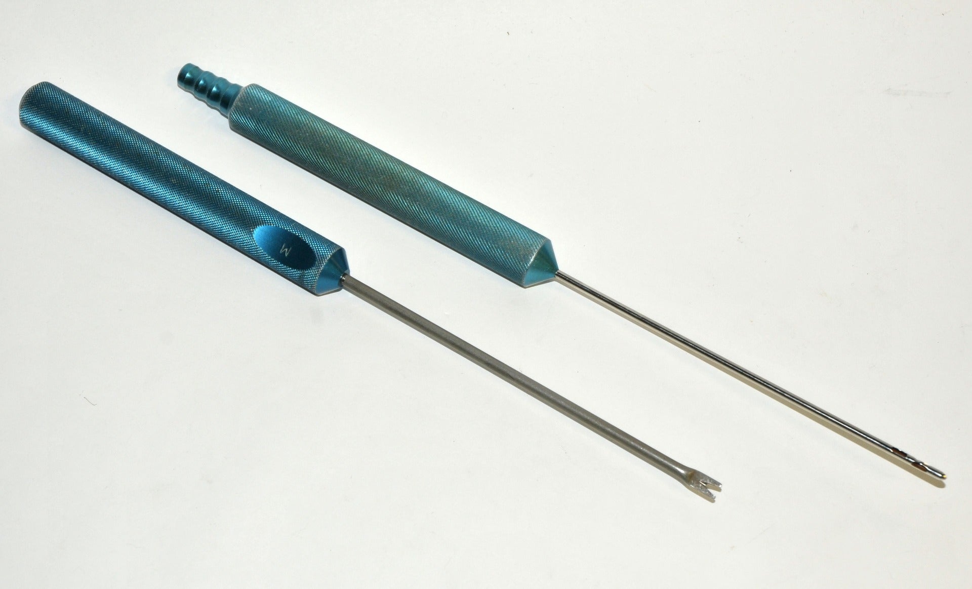 Cannulae Instruments Aspiration Suction Cannula Fixed Handle Tip Fork x2 Pcs