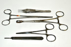 Stainless Steel Surgical Instrument Clamp Hemostat Forcep Scissor Lit Set x 5Pcs