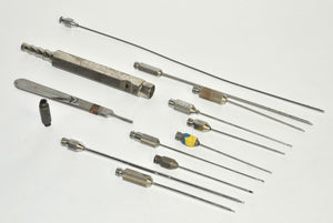 Cannulae Surgical Instrument Aspiration Cannula Handpiece Handle Set Kit x13 Pcs