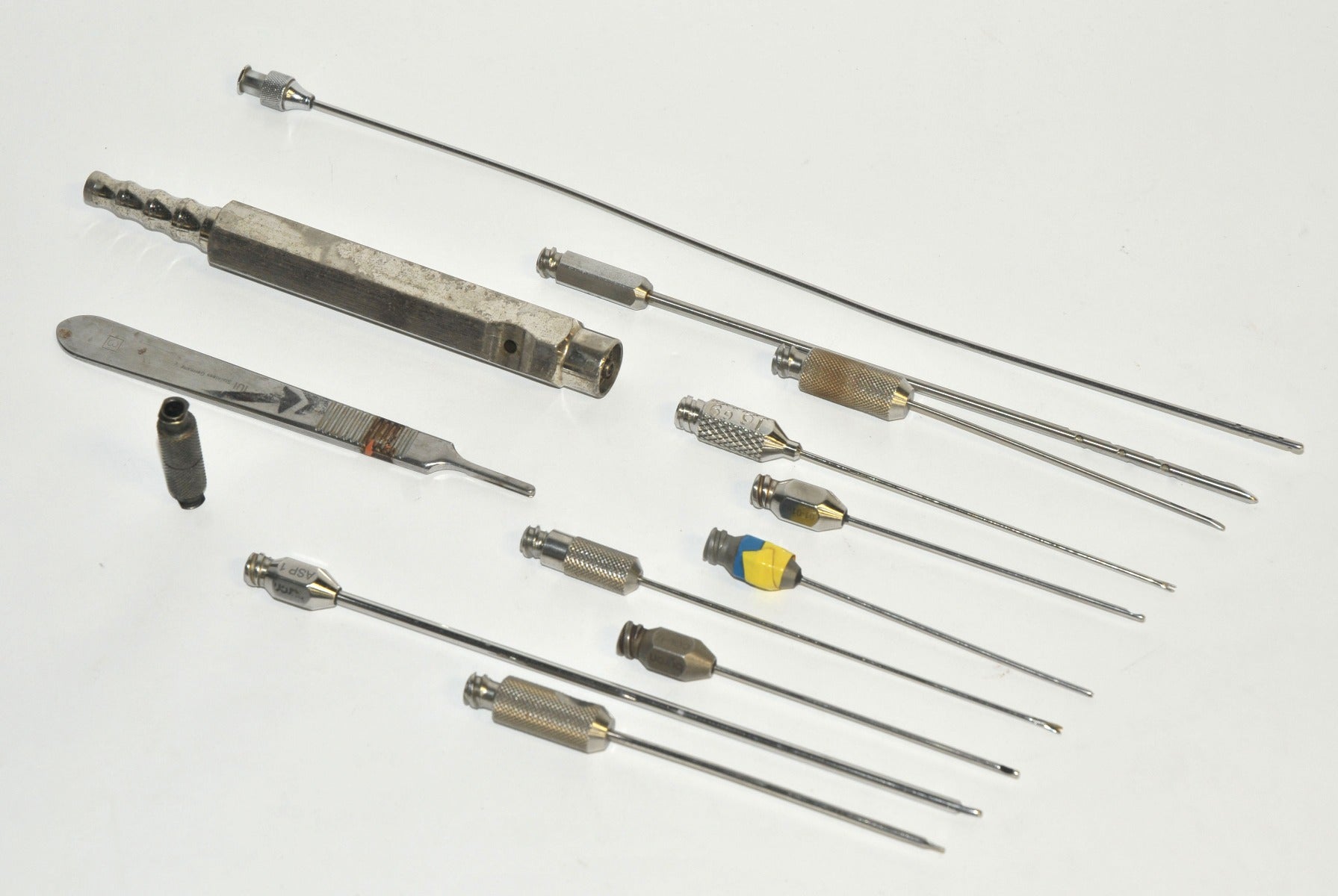 Cannulae Surgical Instrument Aspiration Cannula Handpiece Handle Set Kit x13 Pcs