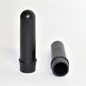 Centrifuge Tubes Black Plastic Set Drucker 1" x 3 1/2" LOT x2 Pcs