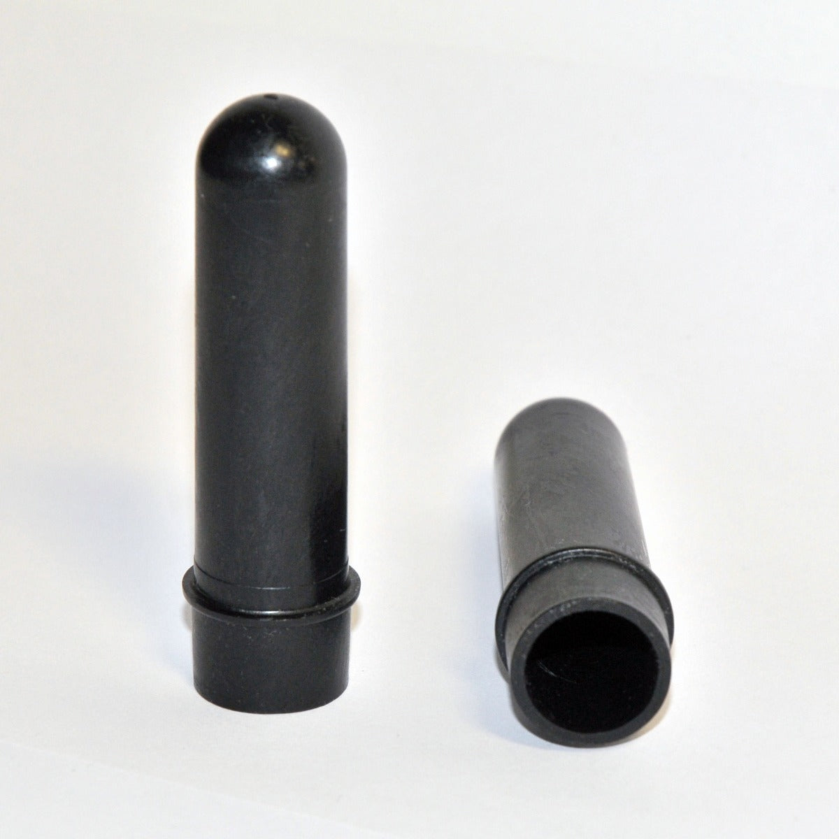 Centrifuge Tubes Black Plastic Set Drucker 1" x 3 1/2" LOT x2 Pcs