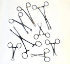 Stainless Steel Surgical Instrument Towel Clamp Tongue Forceps Mixed Lot x8 Pcs
