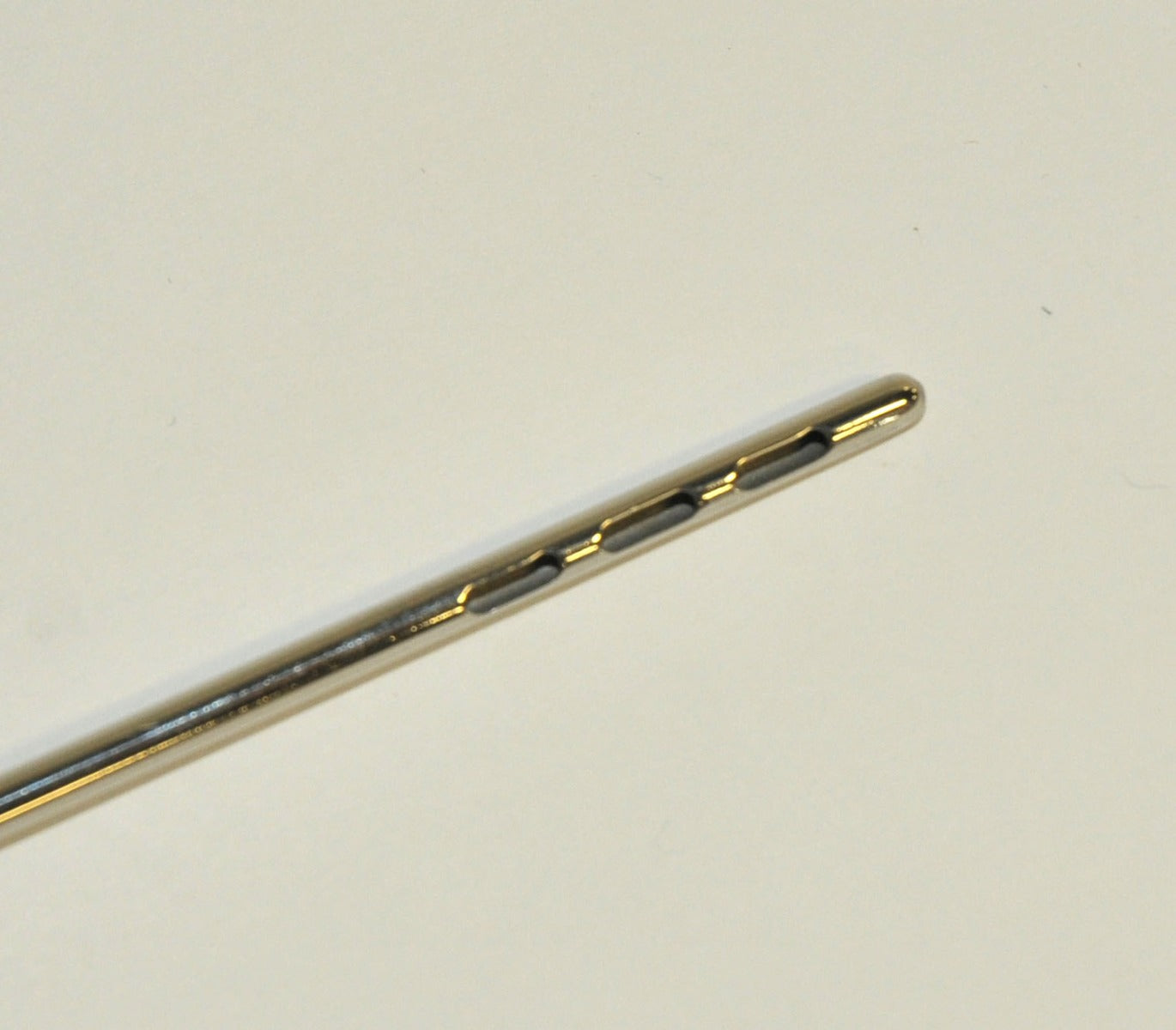 Cannula Stainless Steel Aspiration 3 Inline Port Blunt Tip 15.6 Threaded Base